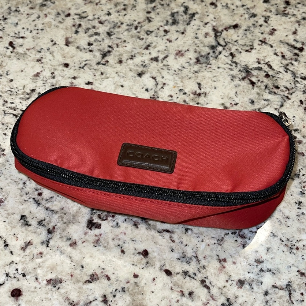 Coach Red Travel‎ Pouch Zipped Bag